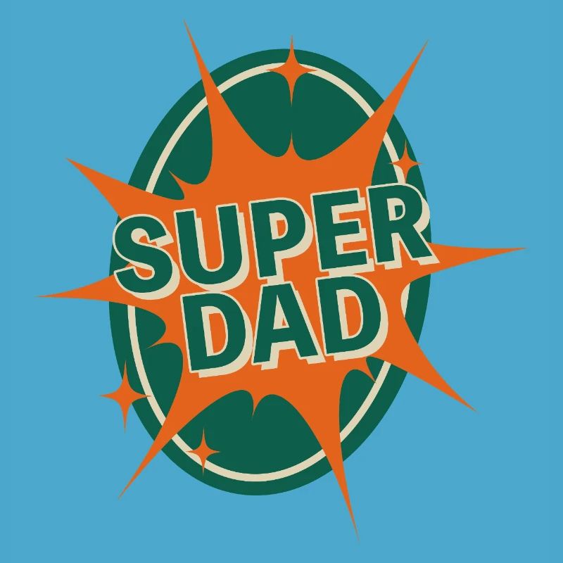 Conception de style bande dessinée Super Dad