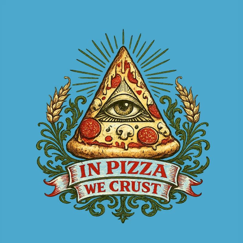 Devise de la Croûte Œil de la Pyramide de la Pizza