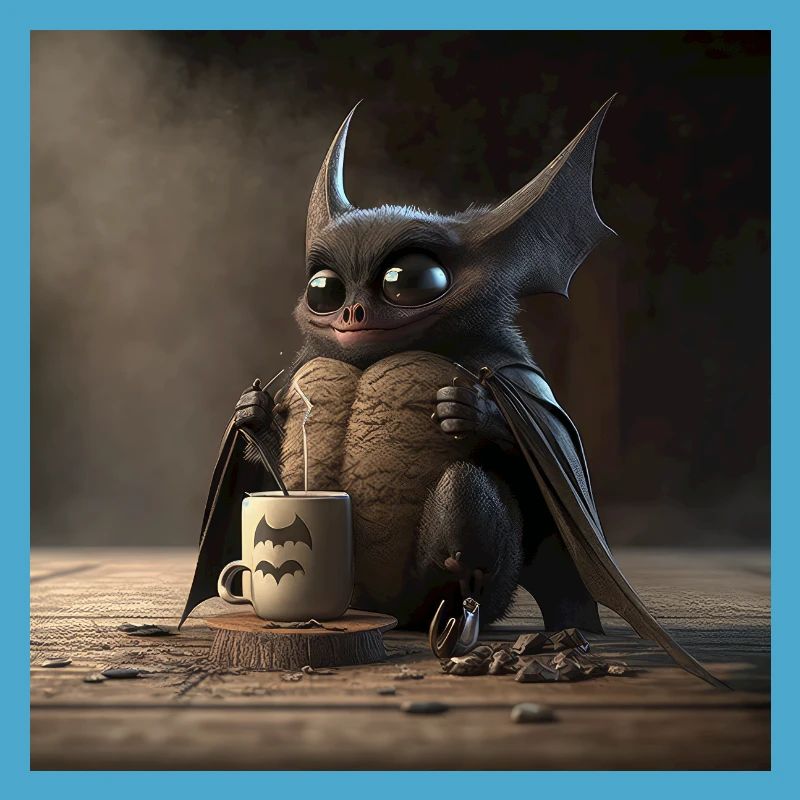 Bat Coffee Caffeine Funny