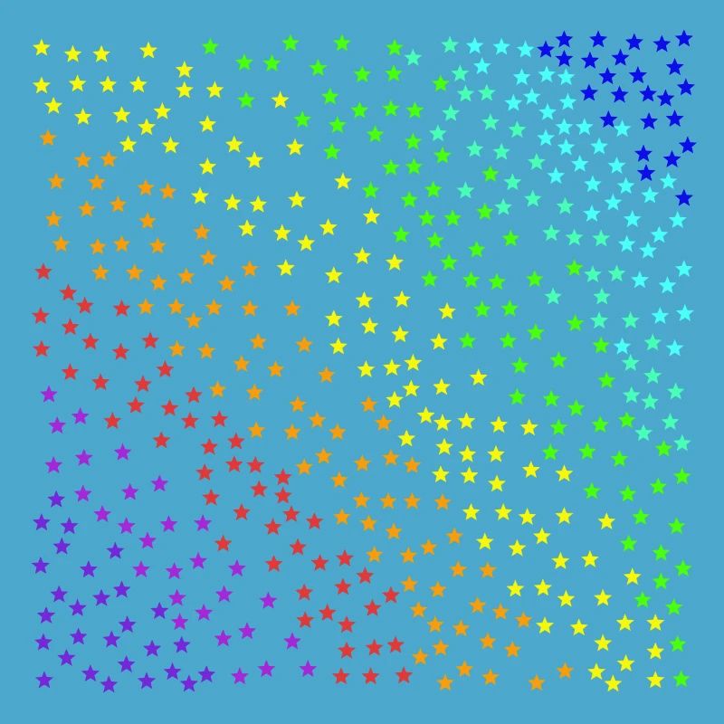 Sterne bunt Sternenhimmel Regenbogen Geschenkidee