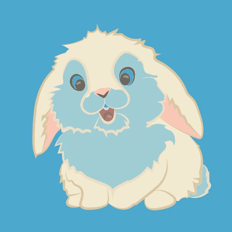 Lapin mignon comme illustration