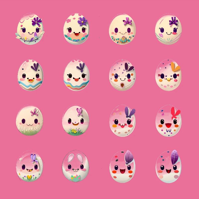 Easter Egg with Face Easter Eggs Character