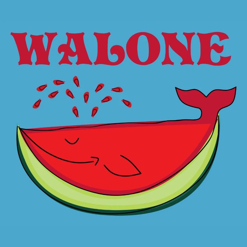 Idée de cadeau douce baleine pastèque melon melon
