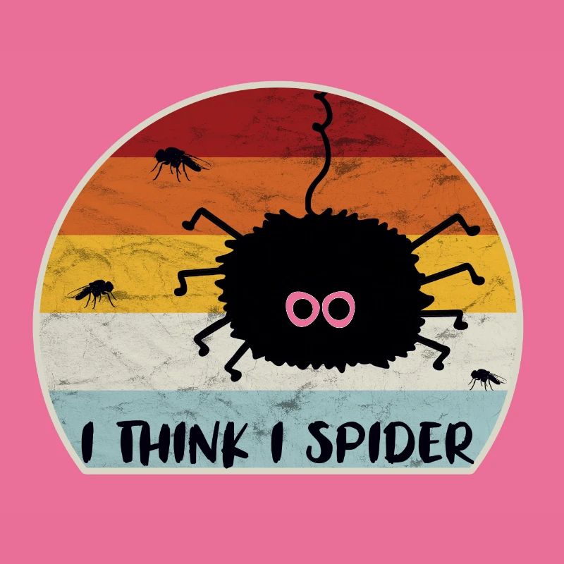 I Think I Spider Retro Ich Glaub Ich Spinne Fliege