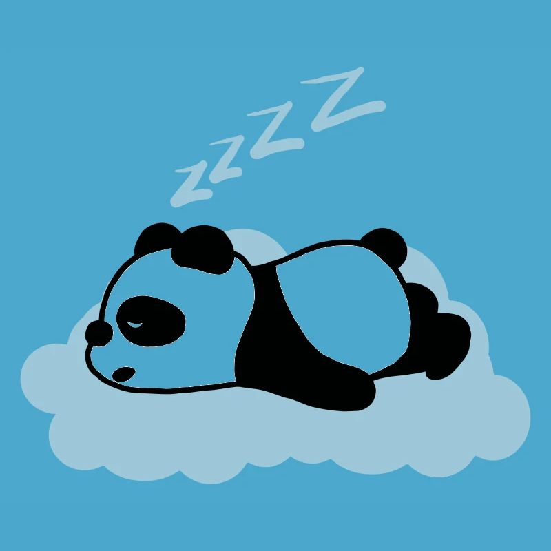 Schläfriger Panda