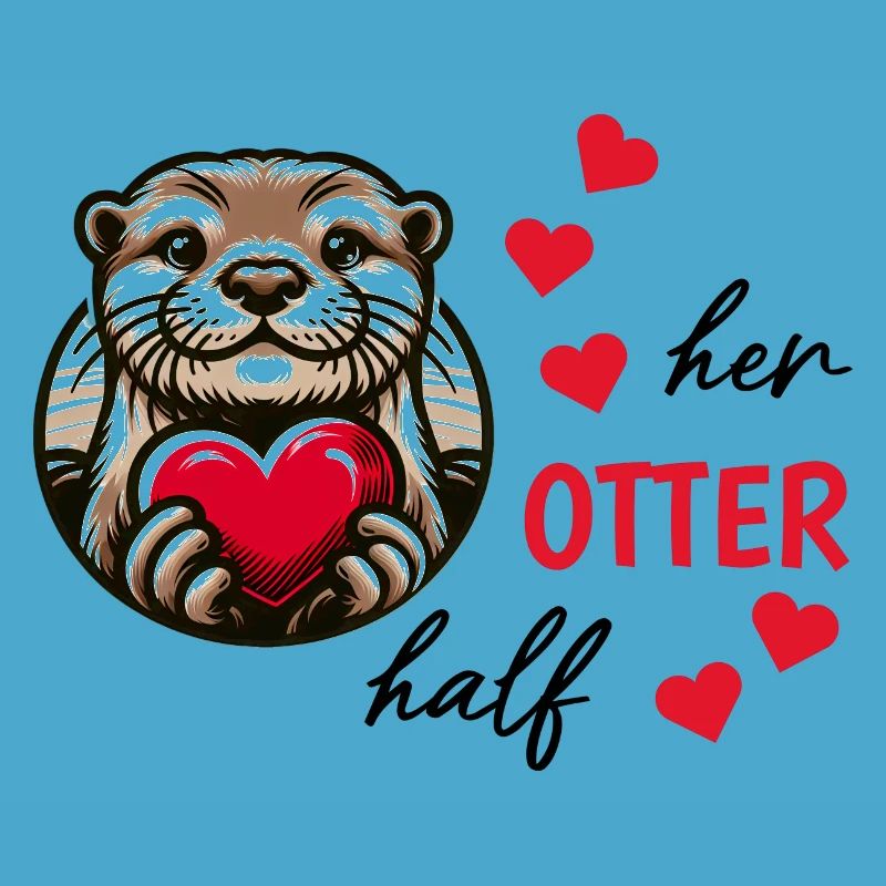 Otter half liebe geschenk