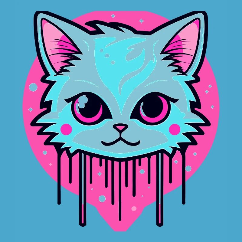 Illustration de chat mignon