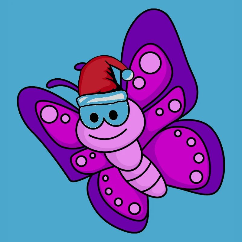 Butterfly Comic Christmas