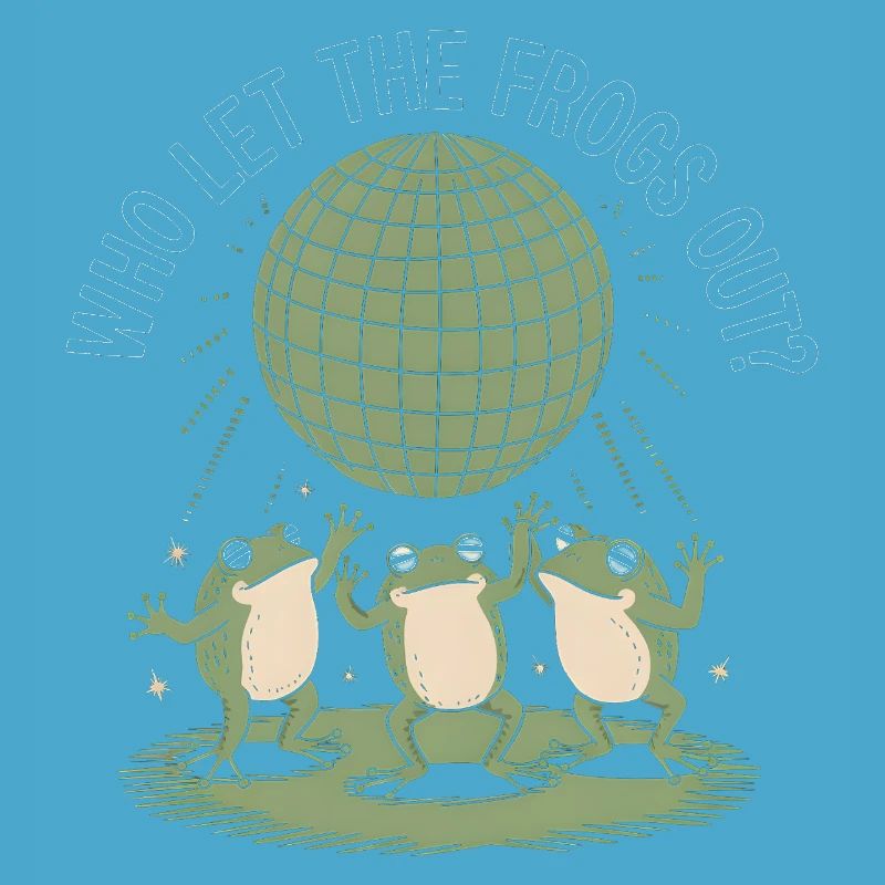 Who let the Frogs out? - Cute Frog Sticker