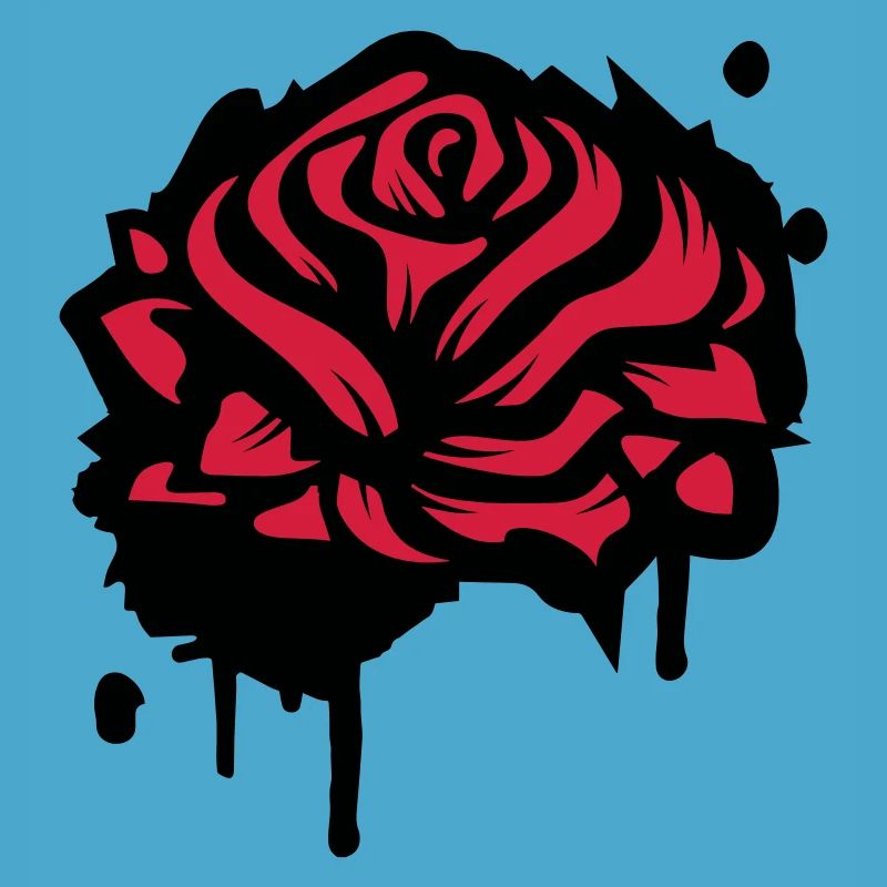 Une rose comme un graffiti