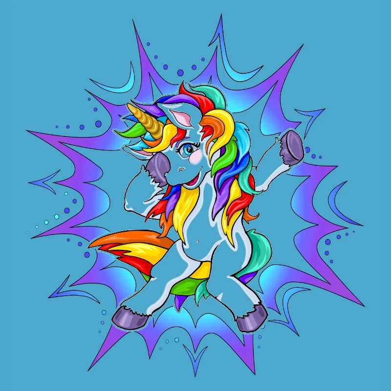 Dab Dubbing Einhorn Unicorn Regenbogen
