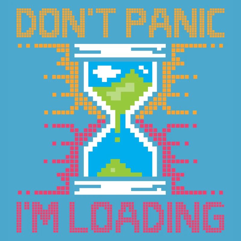 Don't Panic – Pixel Loading Hourglass