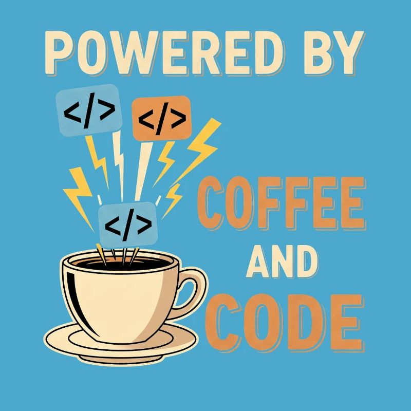 Programmierer Kaffee Motiv Design