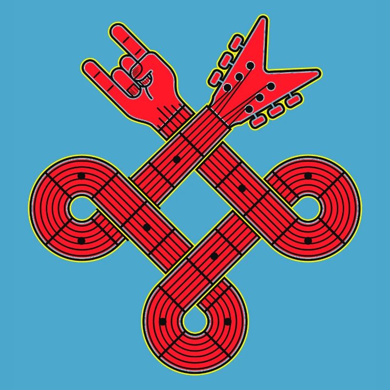 Nœud de guitare entrelacé
