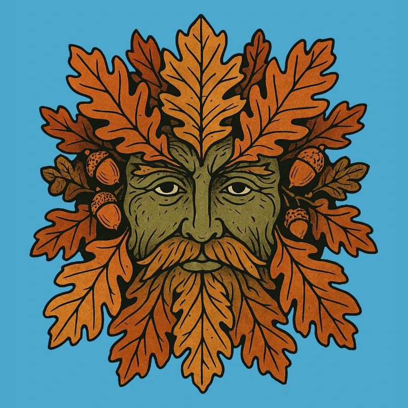 Geistgesicht der Herbst-Eiche