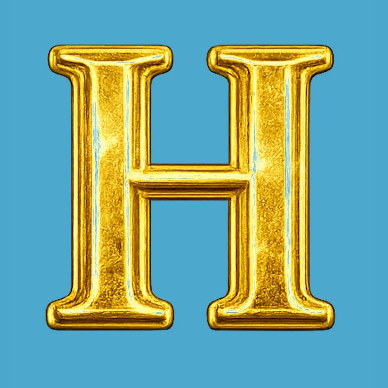 Goldenes H Monogram