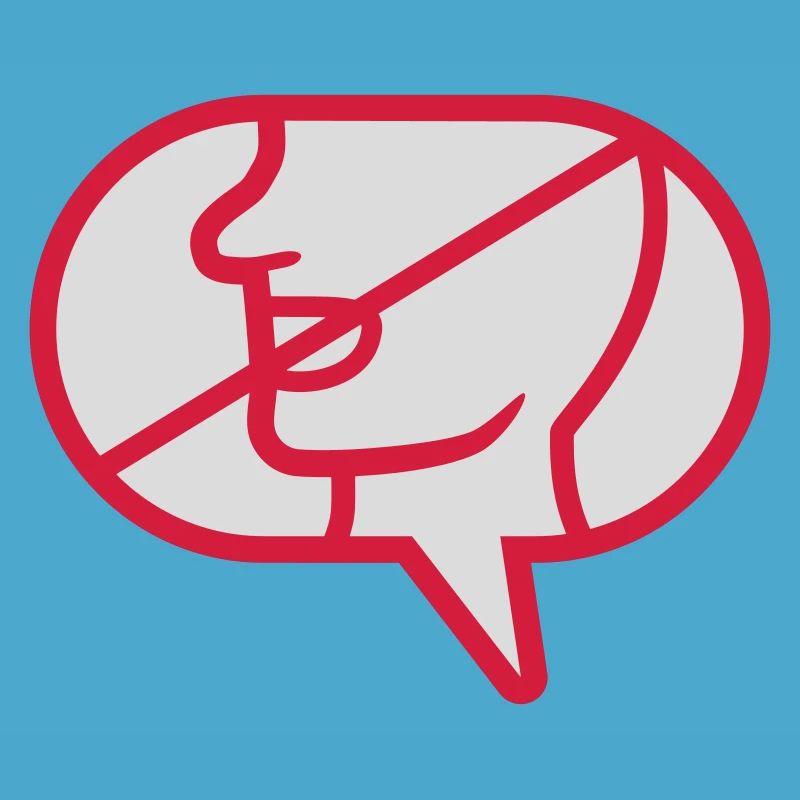 Do not communicate icon speech bubble