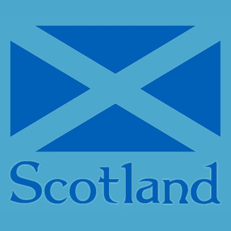 Scotland Flag with text