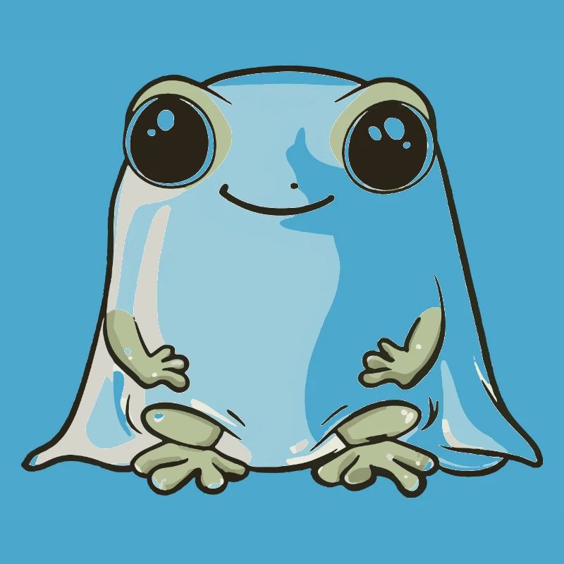 Frosch Halloween Comic Geist