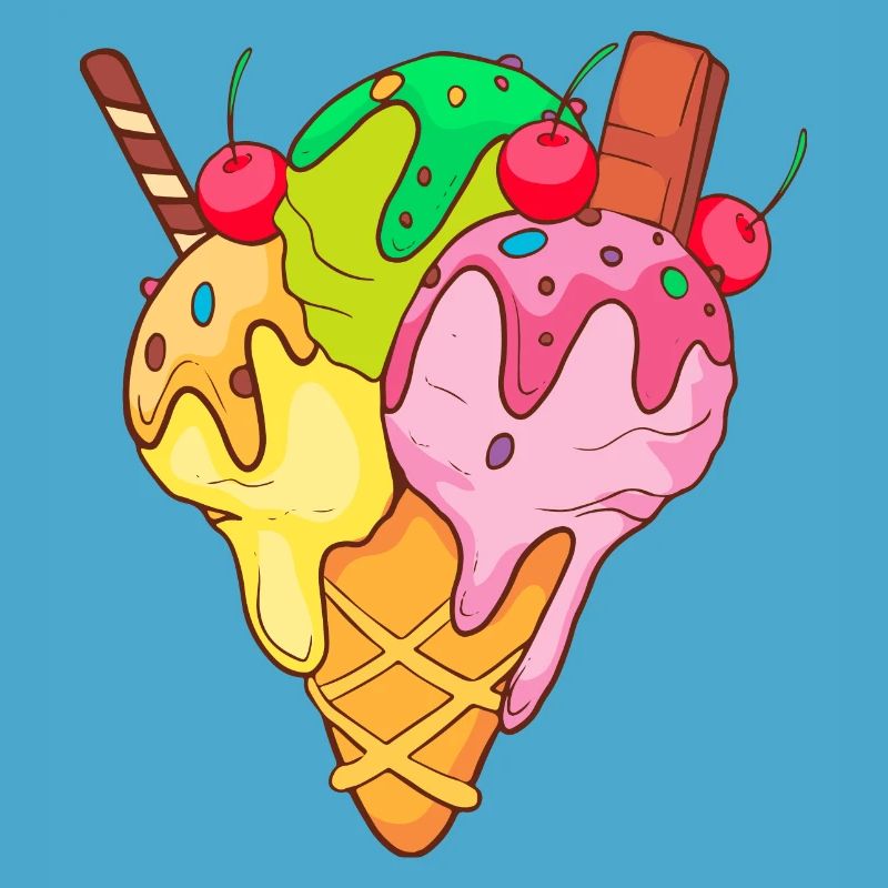 Crème glacée, crème glacée, crème glacée, crème glacée, boule, crème glacée, sundae
