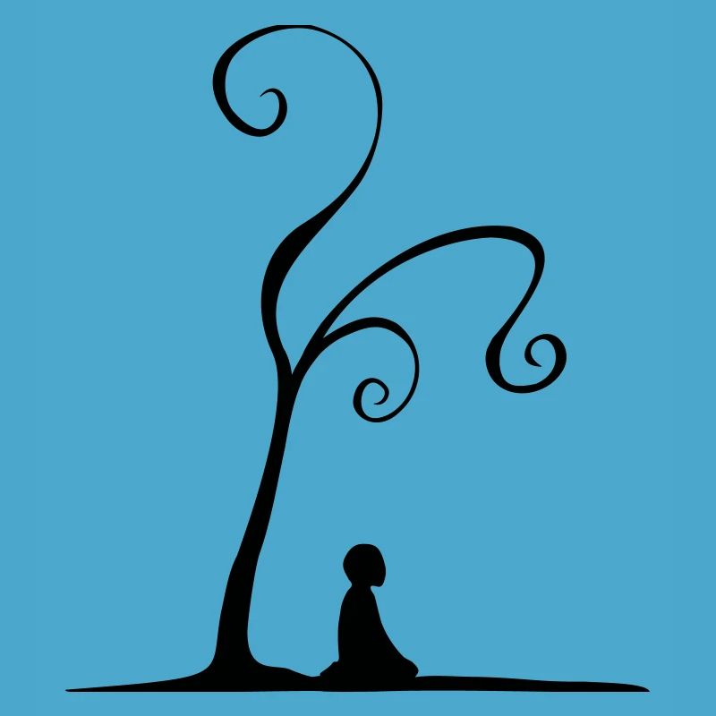meditation under tree