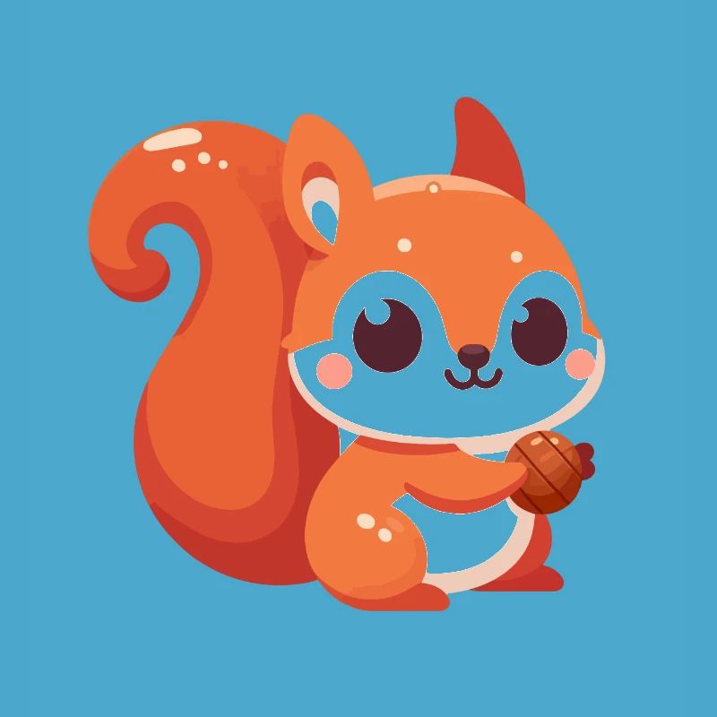 Chibi Eichhörnchen Kawaii