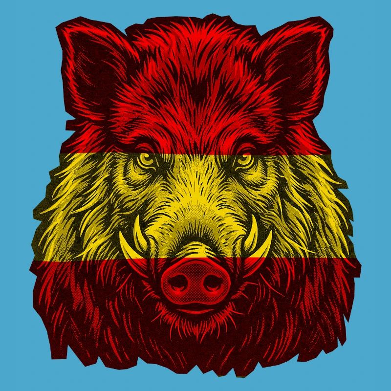 Sanglier Drapeau espagnol espagnol
