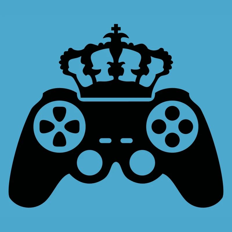 gamer king krone true controller logo könig 8 bit