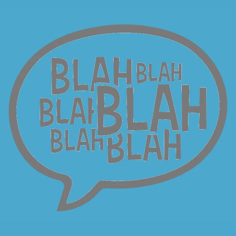 Bulle de dialogue comique bla