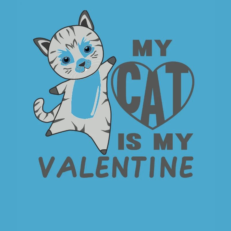 Mon chat est mon chat mignon de la Saint-Valentin pour la Saint-Valentin