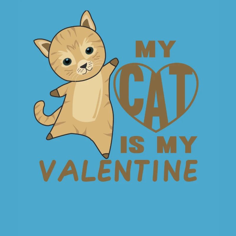 Mon chat est mon chat mignon de la Saint-Valentin pour la Saint-Valentin