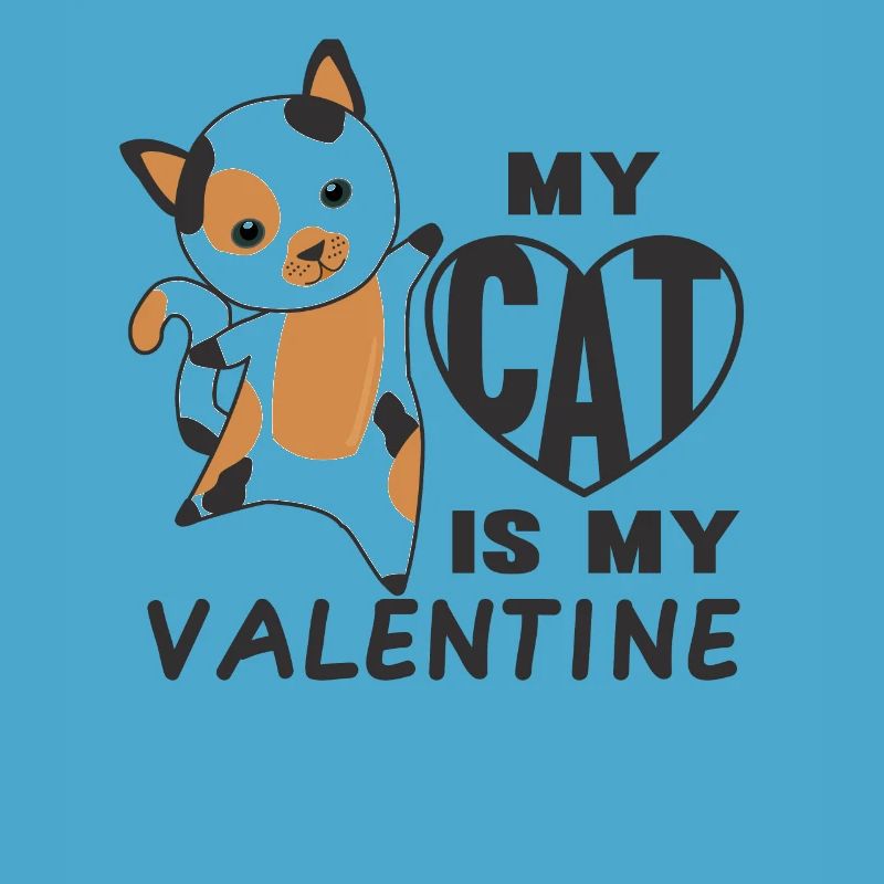 Mon chat est mon chat mignon de la Saint-Valentin pour la Saint-Valentin