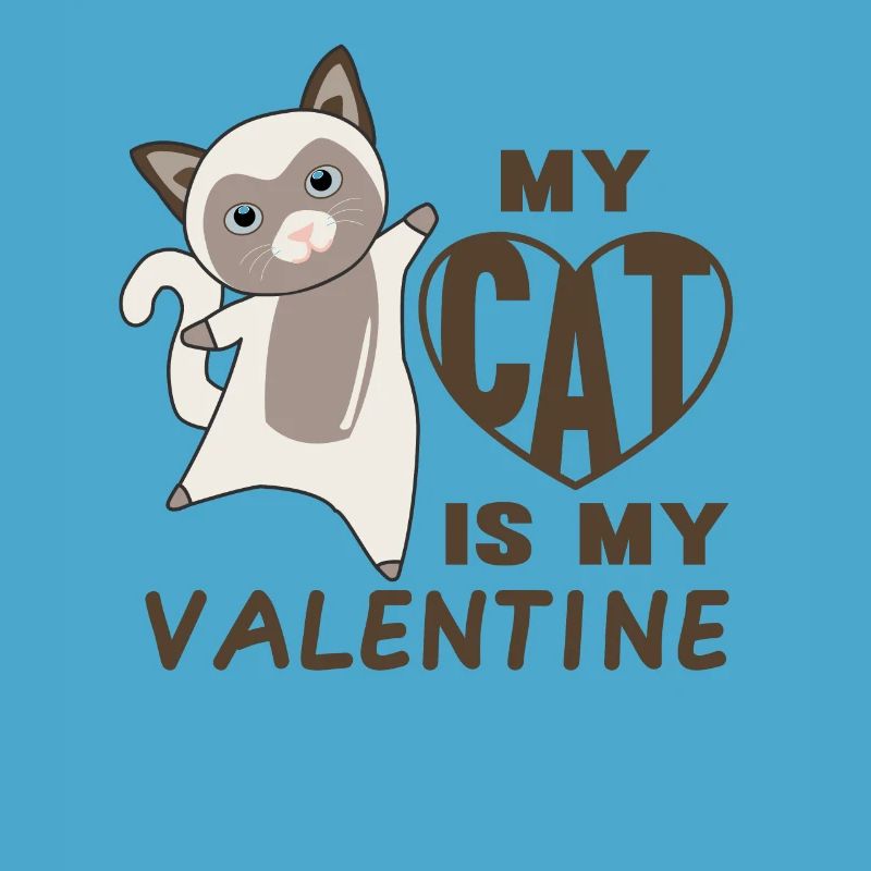 Mon chat est mon chat mignon de la Saint-Valentin pour la Saint-Valentin