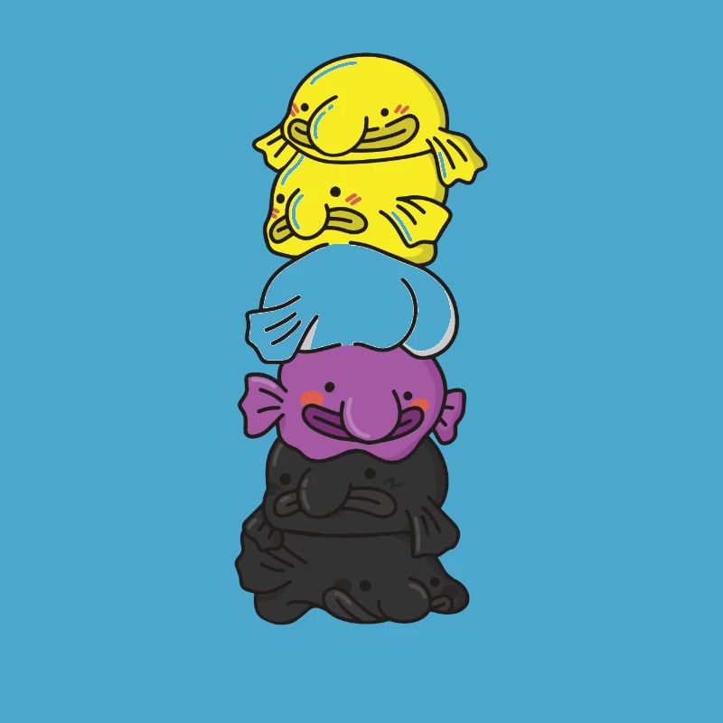 Nonbinary Flag Non Binary Pride LGBTQ Blobfish