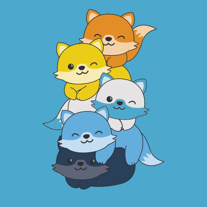 Aroace Flag Pride LGBTQ Mignon Fox Stack