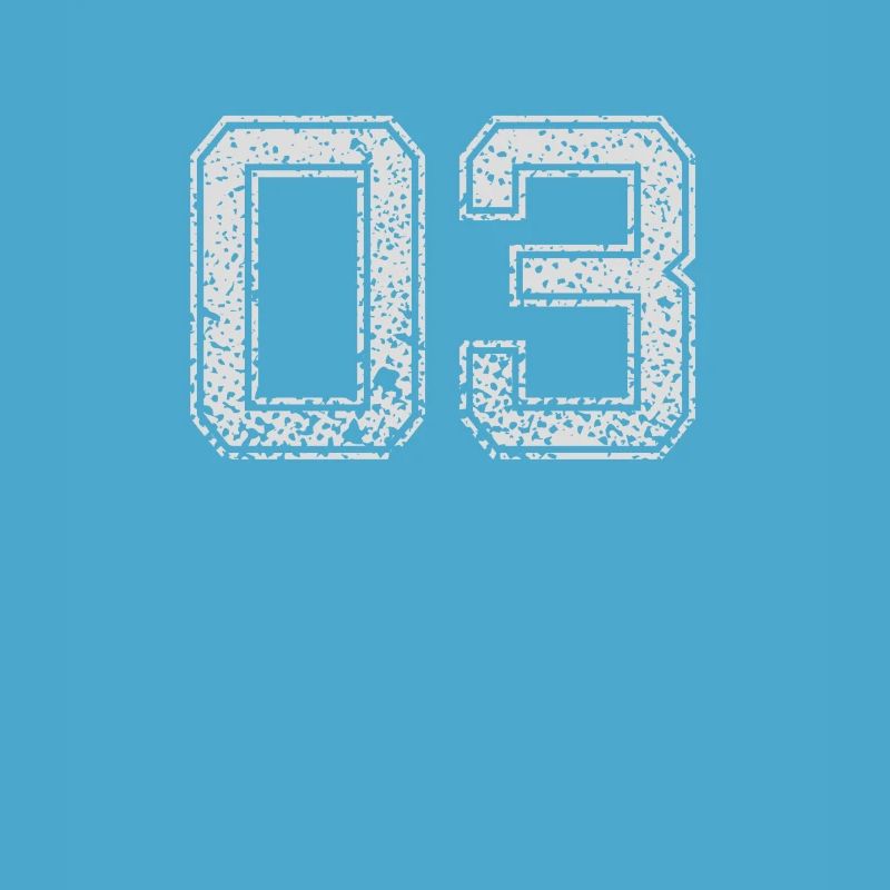Number 03 Number zero Three gift