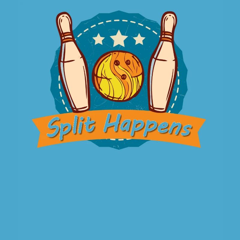 Split Happens Tee Bowling Bowler Tee