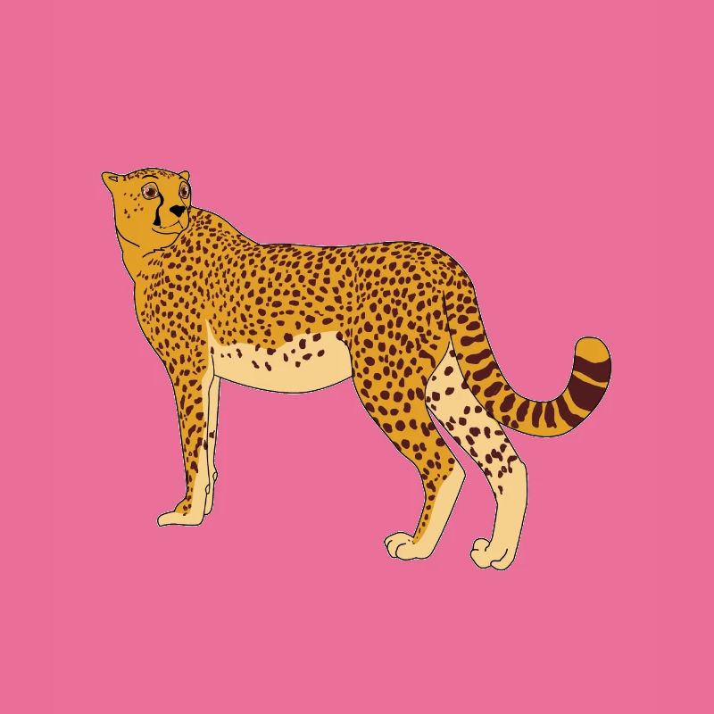 Idée de cadeau de bande dessinée de guépard safari léopard léopard
