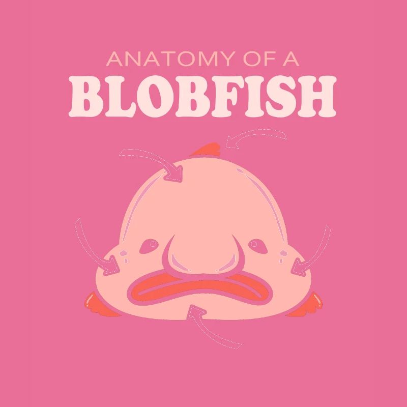 Blobfish Deep Sea Grumpy Introverted Gift