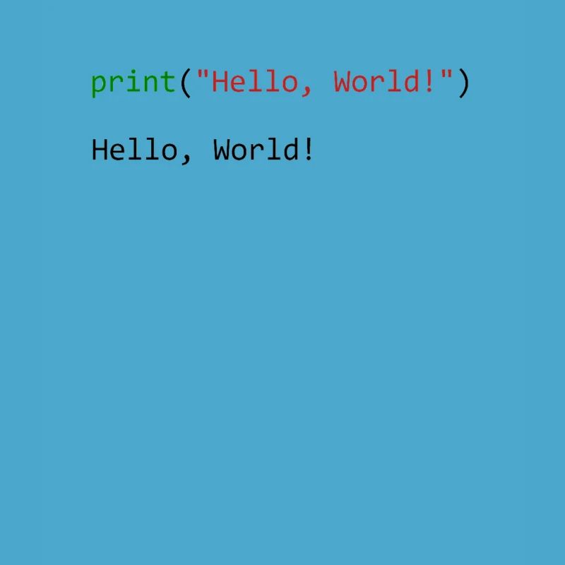 Programmeur de python cadeau Hello World