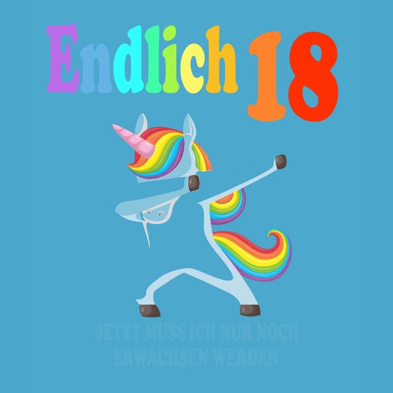 18. Geburtstag Einhorn Einhörner Erwachsen
