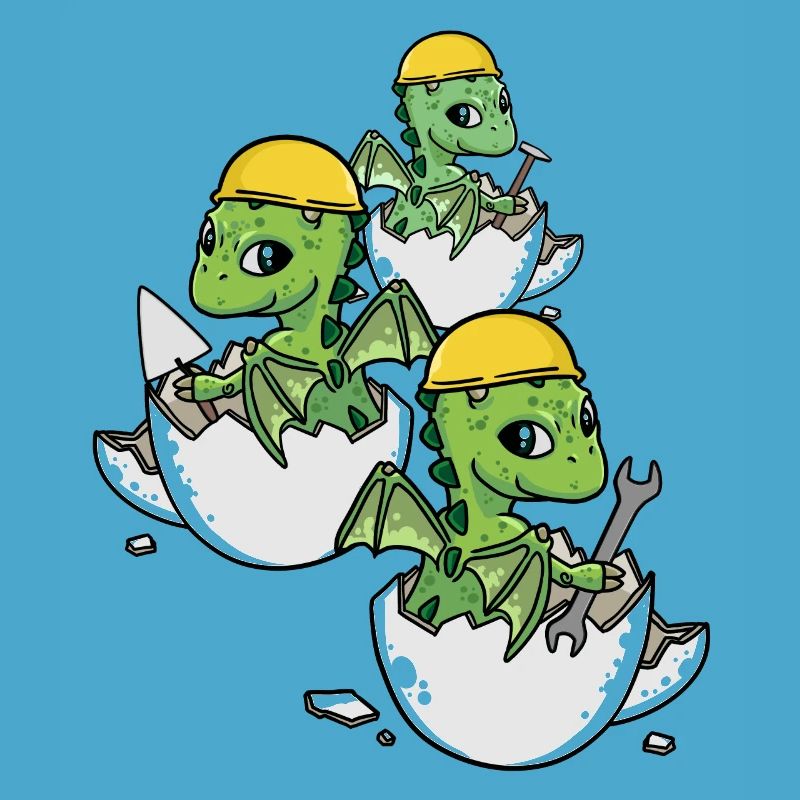 Dino Craftsman Eggshell Tool Professions Work