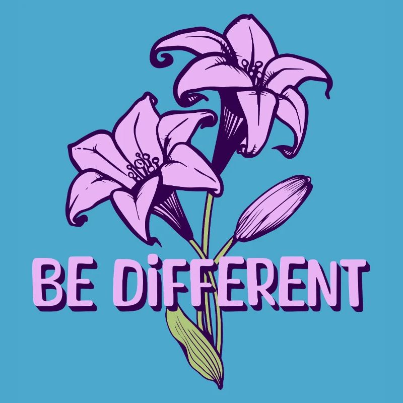 BE DIFFERENT - Jardin de fleurs de lys violets