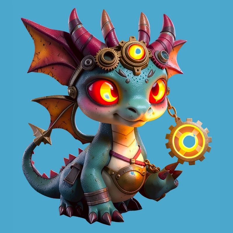 Illuminated Steampunk Dragon
