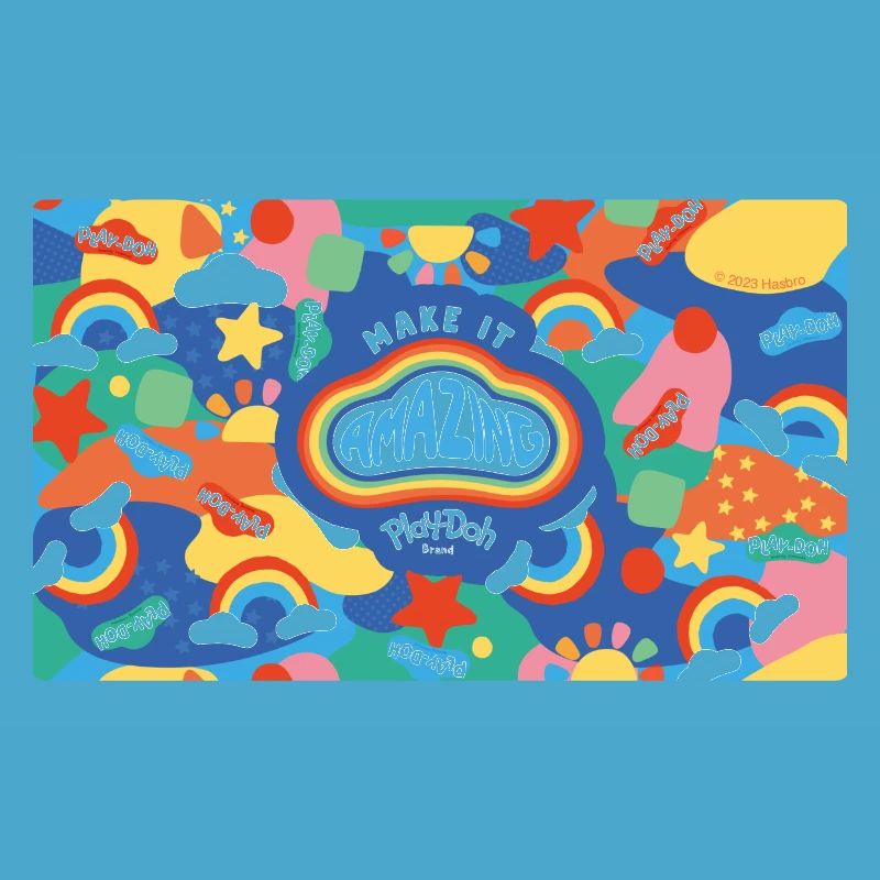 Play-Doh Knete Spruch Make It Amazing Regenbogen