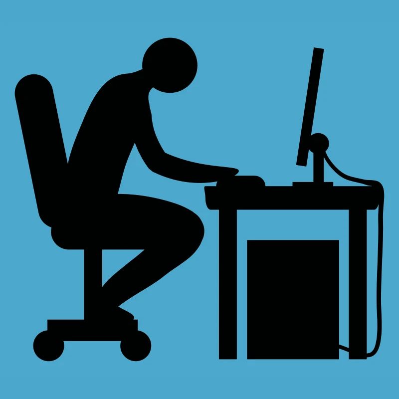 Computer Schreibtisch Nerd