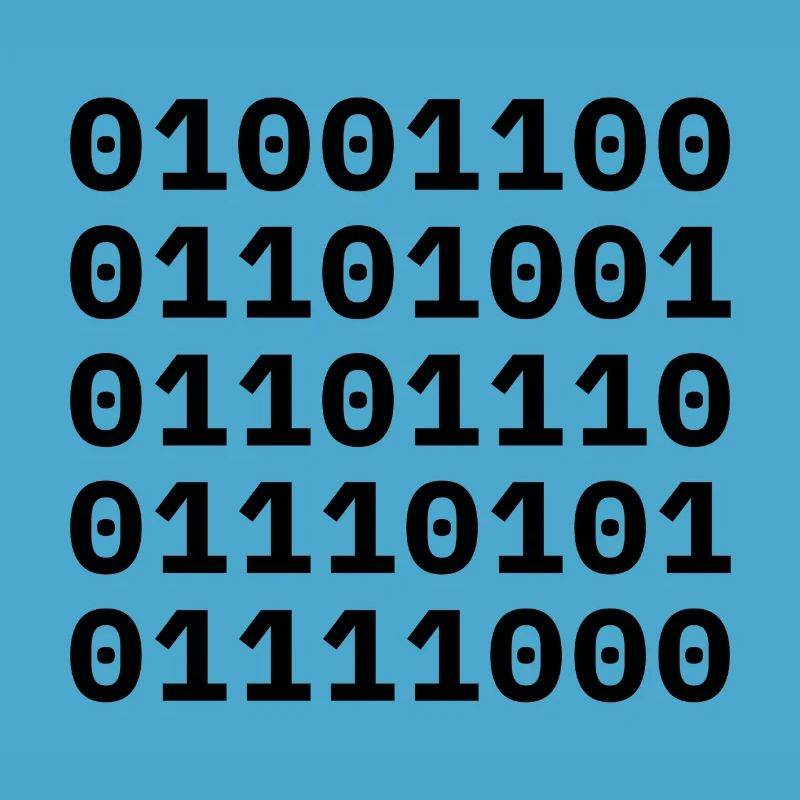 »LINUX« in Binärcode.