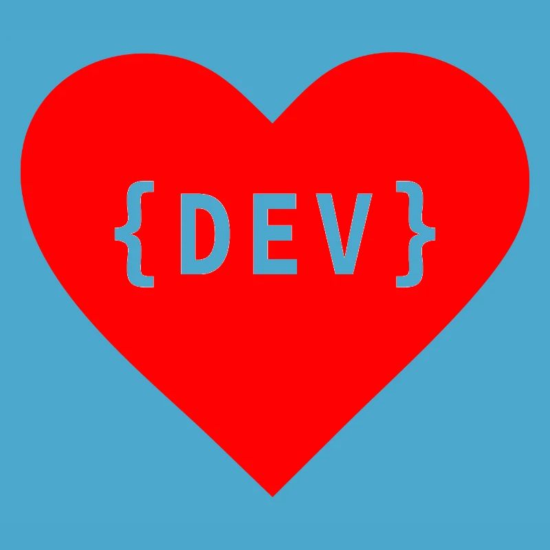Software Developer, Liebe Code DEV Développeur Tag