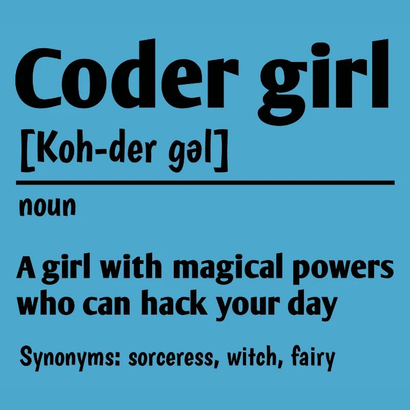 Coder Girl Definition Noun Software Developer Prog