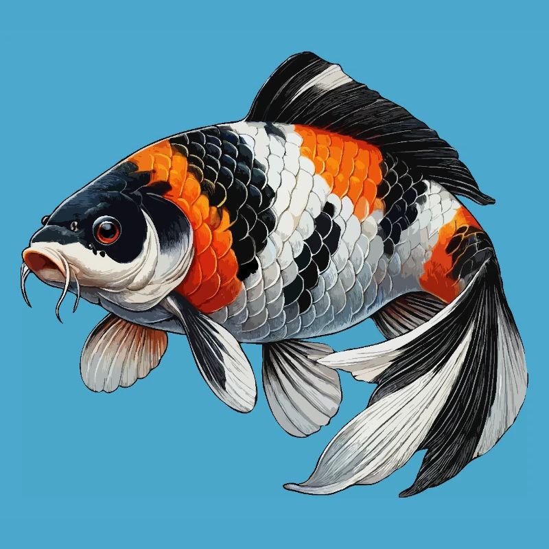 Koi Karpfen oder Wi sw